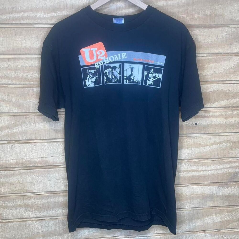 U2 Go Home Slane Castle Ireland 2001 Concert Tour T-Shirt Size: Large